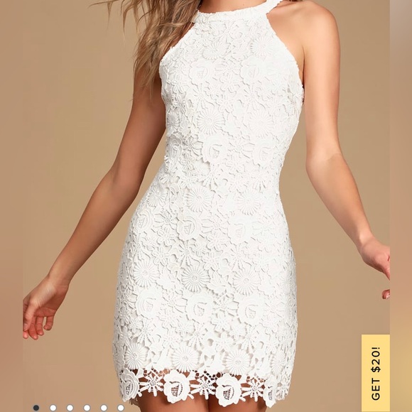 Love Poem Ivory Lace Mini Dress - Picture 2 of 6